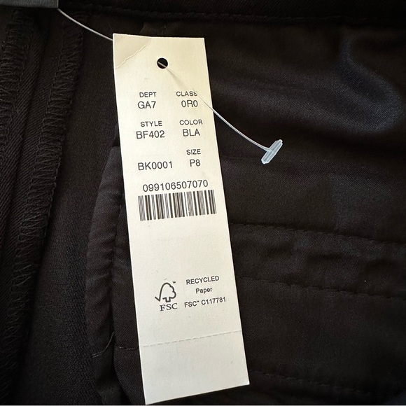 NWT J.Crew Preppy Classic slim cropped pant in four-season stretch Black Size 8P - Picture 8 of 12